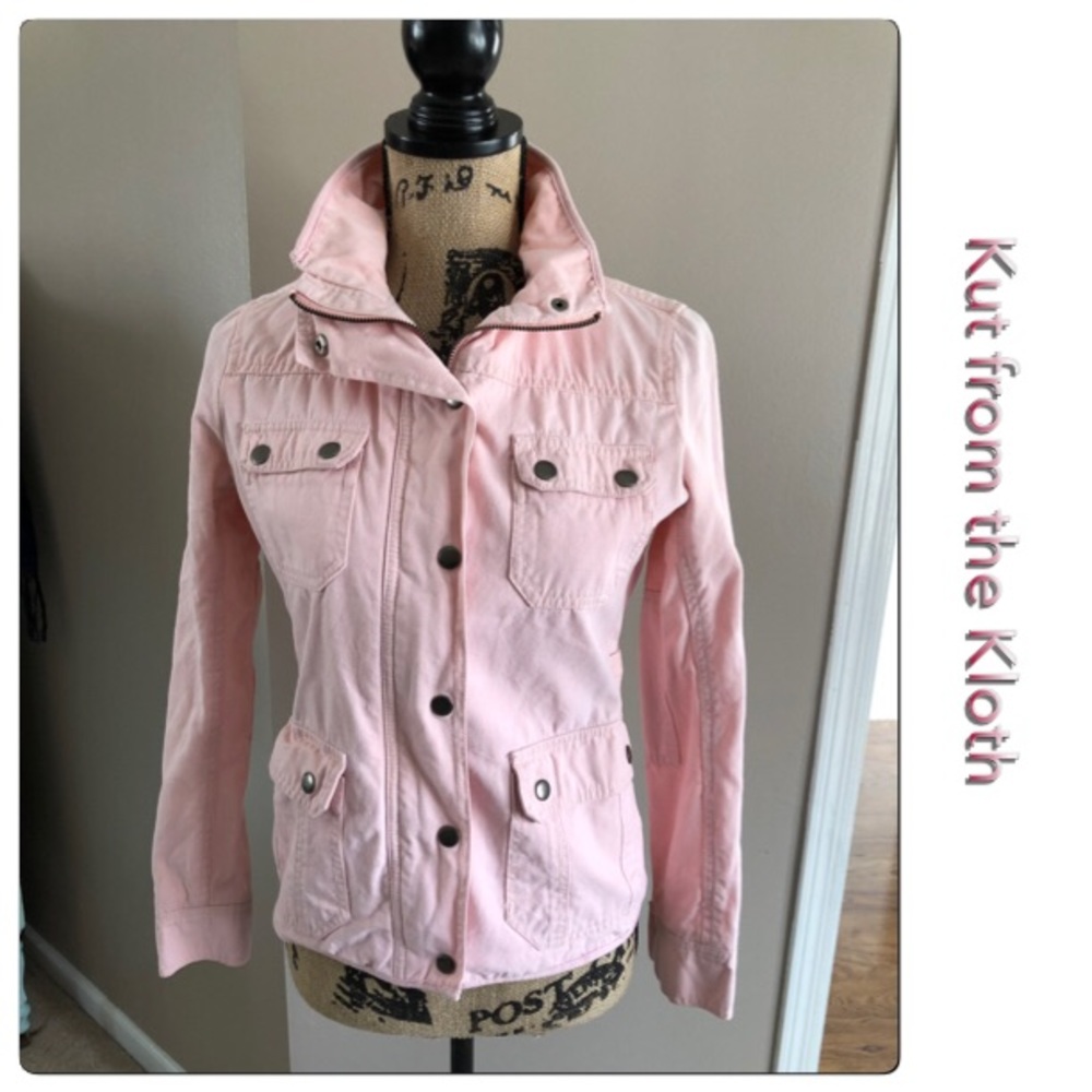 Kut From the Kloth Pink Denim Jean Jacket